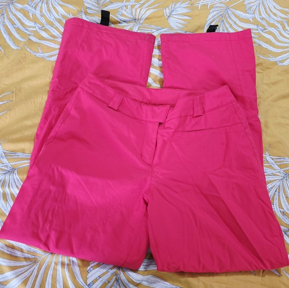 Spyder Pants - Spyder Hot Pink Flare Leg Snow Ski Pants